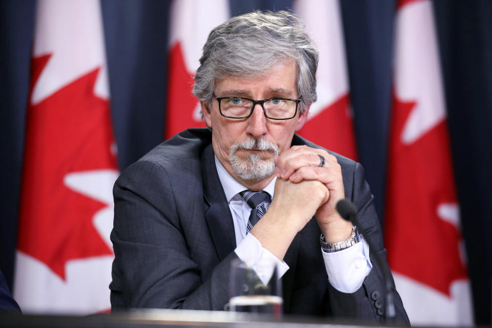 Canada's Privacy Commissioner Daniel Therrien takes part in a news conference in Ottawa, Ontario, Canada, April 25, 2019. REUTERS/Chris Wattie