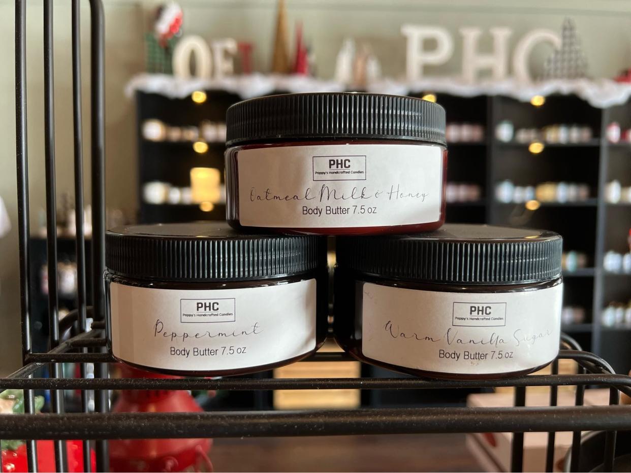 Pappy's Handcrafted Candles in New Brighton has lots of holiday gifts, including body butter.