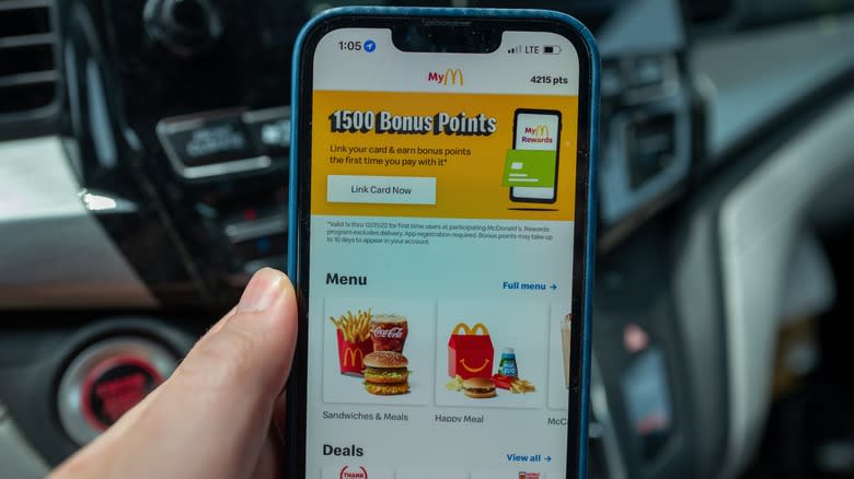 The McDonald's app