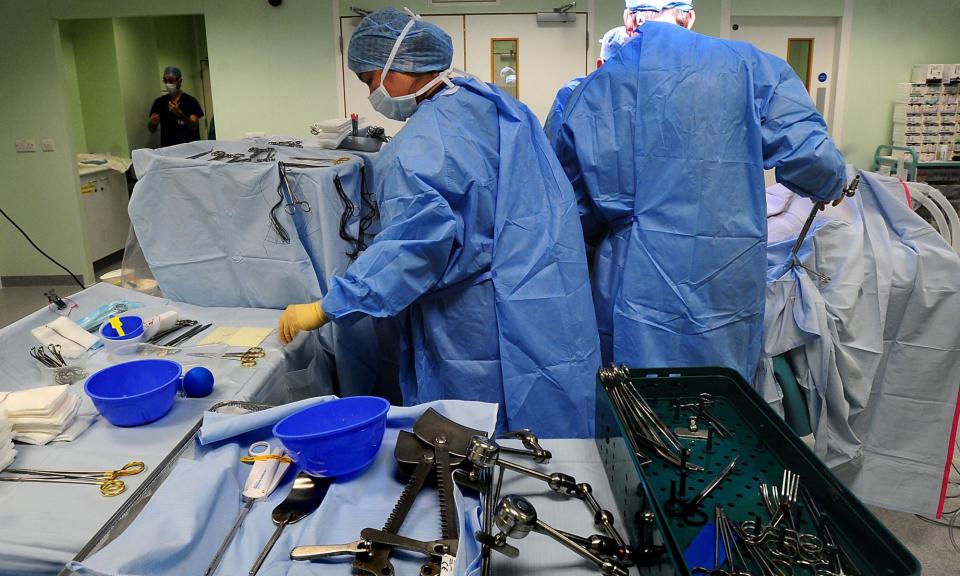 <span>Medical device companies sell UK healthcare bodies a range of equipment, including heart valves, implants and diagnostic technology. </span><span>Photograph: Rui Vieira/PA</span>