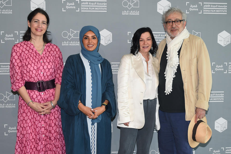 <sub>Hanaa Issa, Fatma Hassan Al Remaihi, Lynne Ramsay and Elia Suleiman at 2023 edition of Qumra</sub>