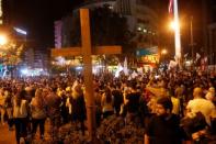 Supporters of Lebanese assassinated president-elect Bashir Gemayel, are seen gathered in Beirut, Lebanon October 20,2017. REUTERS/ Mohamed Azakir