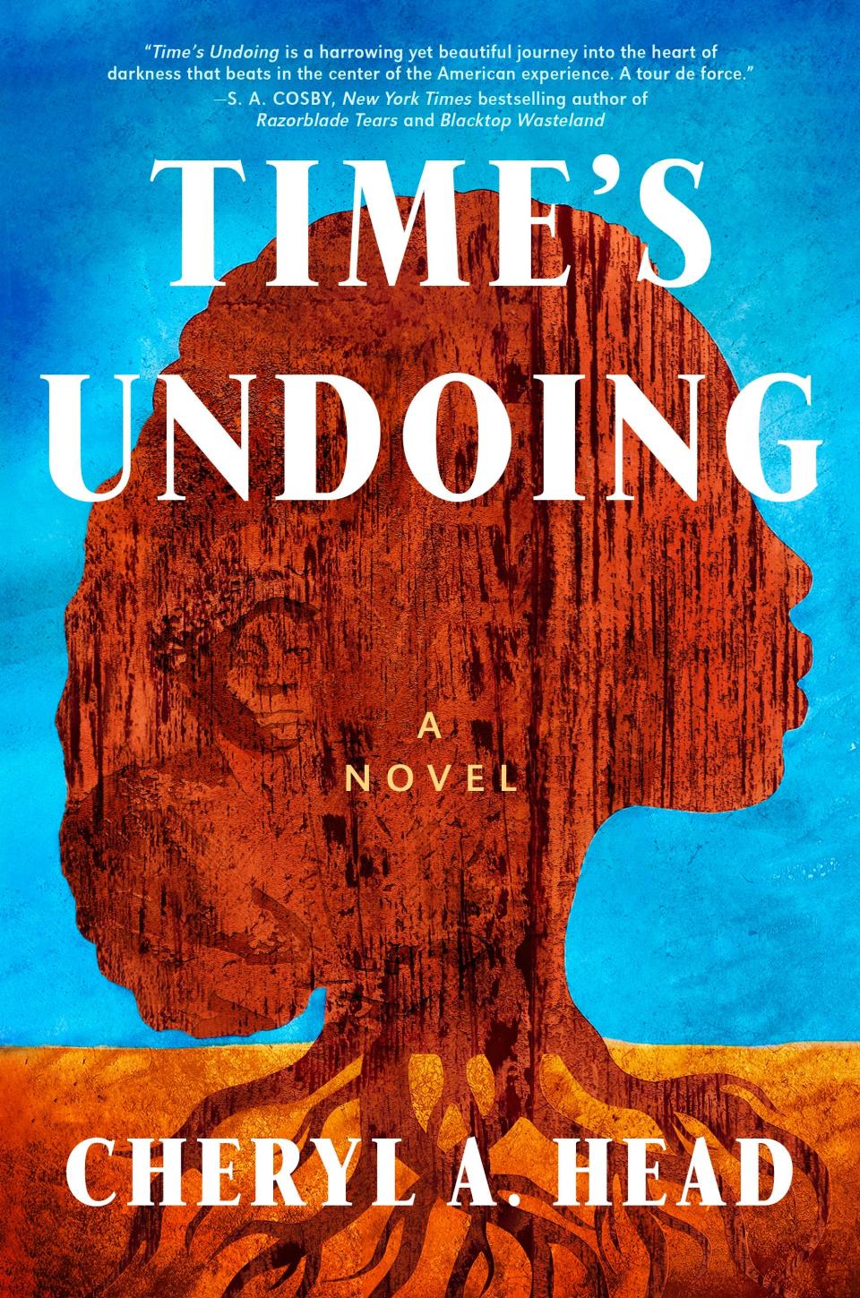 Cover of "Time's Undoing," a novel by Cheryl A. Head, published by Dutton, a division of Penguin Random House.