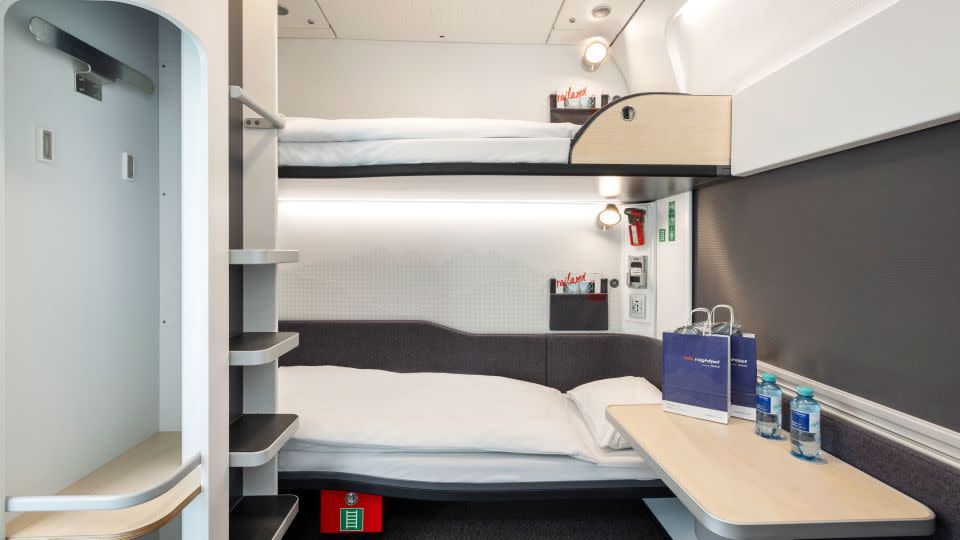 Ensuite two-berth compartments are as close to a hotel on wheels as it gets. - OBB