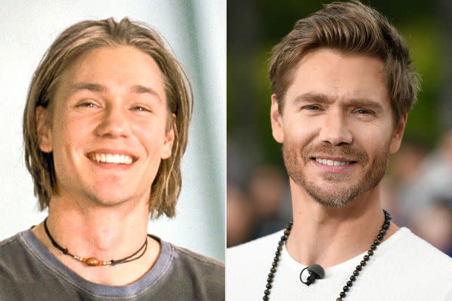 <p>Walt Disney/Everett; Noel Vasquez/Getty</p> Chad Michael Murray, then and now