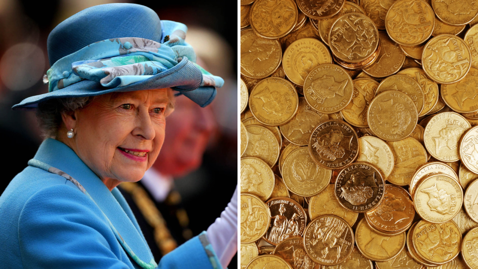 Queen Elizabeth II. Australian coins.