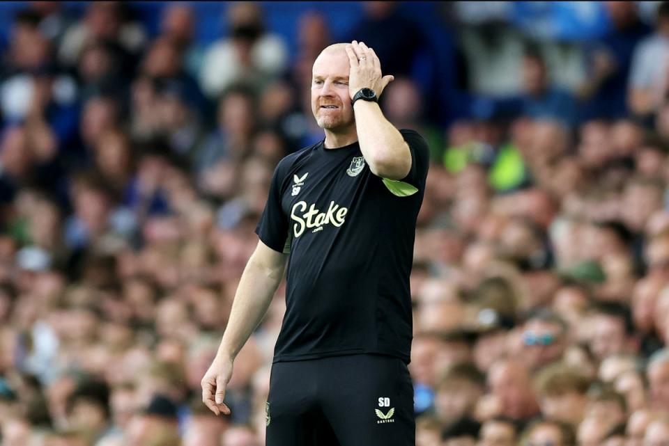 Sean Dyche is facing a crisis at Goodison Park this season  (Getty Images)