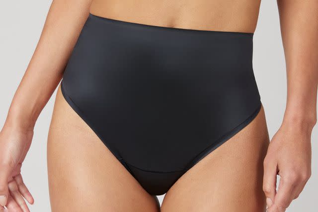 Kendall + Kylie High Waisted Cheeky Panties in Black