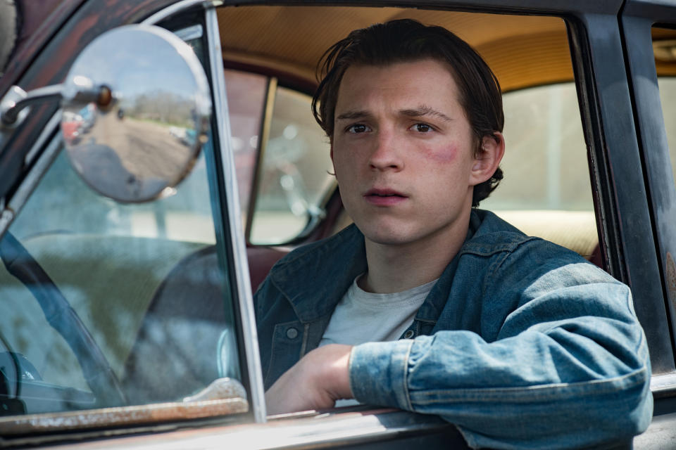 The Devil All The Time: Tom Holland as Arvin Russell. (Glen Wilson/Netflix © 2020)
