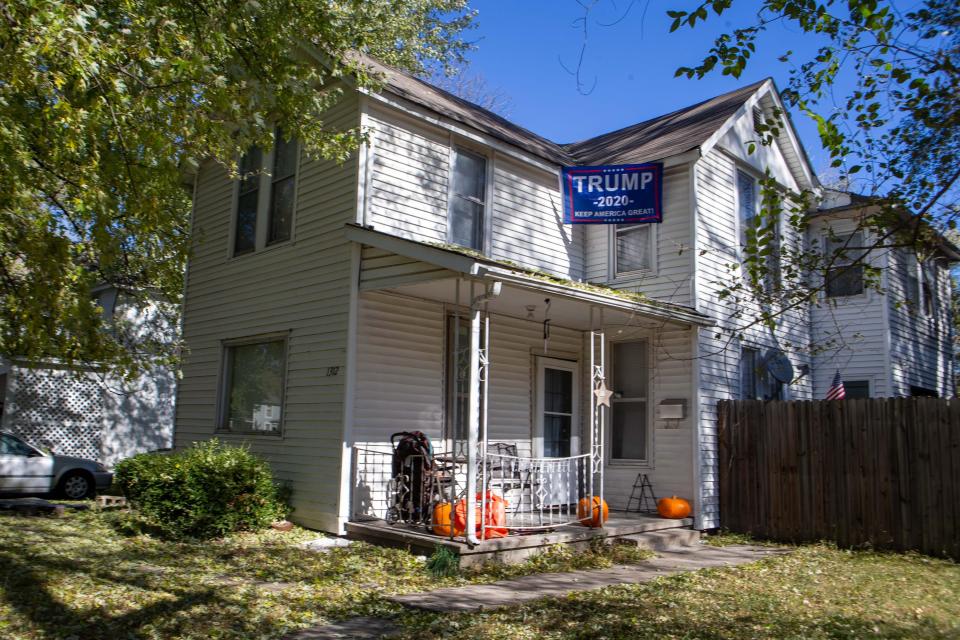 A jury convicted a Topeka man of two felonies and acquitted him of two others Friday regarding the Halloween night 2020 shootings of youths in a car he said tried to run down he and his brother as they looked into the theft of Donald Trump signs not far from their home in North Topeka, shown here.