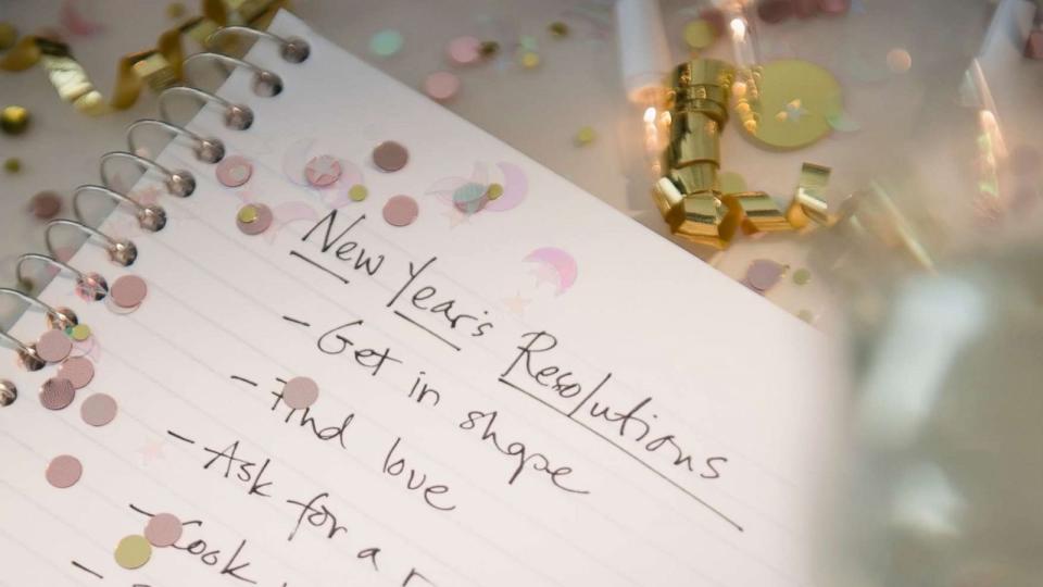 PHOTO: A New Year's resolutions list is written out for the new year in this stock image. (STOCK PHOTO/Getty Images)