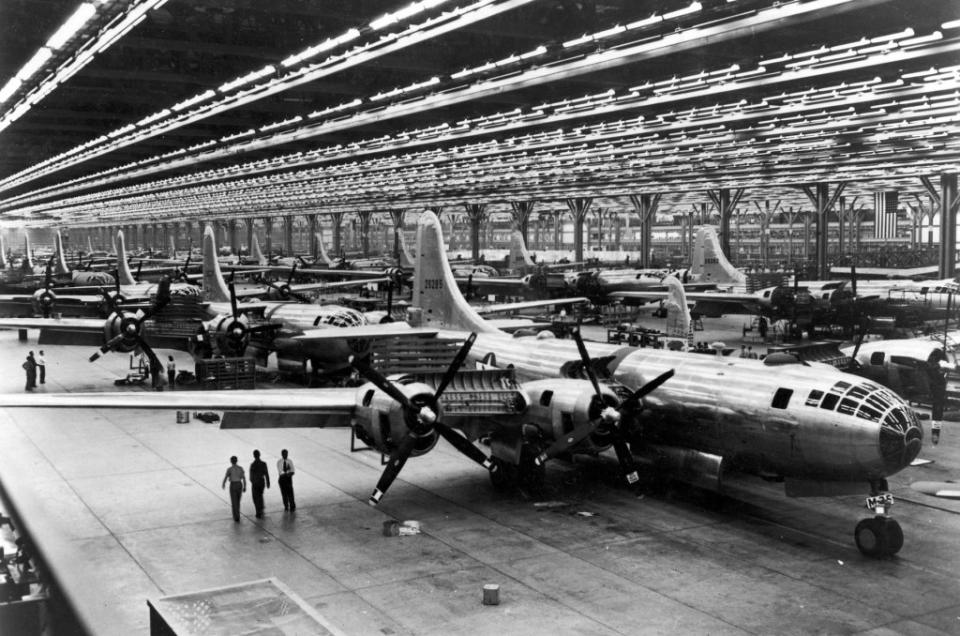 Boeing B-29 production line. (U.S. Air Force photo)