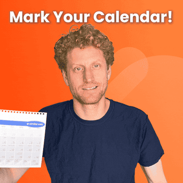 person pointing to a calendar saying mark your calendars