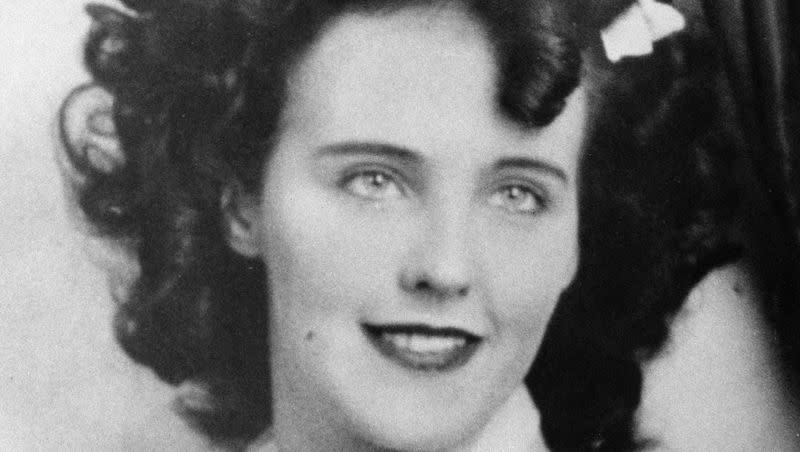 Actress Elizabeth Short, known as Black Dahlia, is seen in this undated photo. Short died at age 22, her slain body found in a Los Angeles parking lot on Jan. 15, 1947. The cold case turns 77 this week.