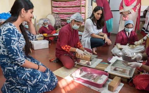Meghan Markle in India  - Credit: World Vision Canada