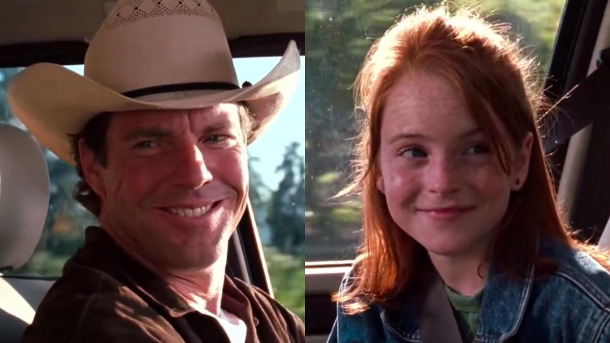 Dennis Quaid and Lindsay Lohan in The Parent Trap 