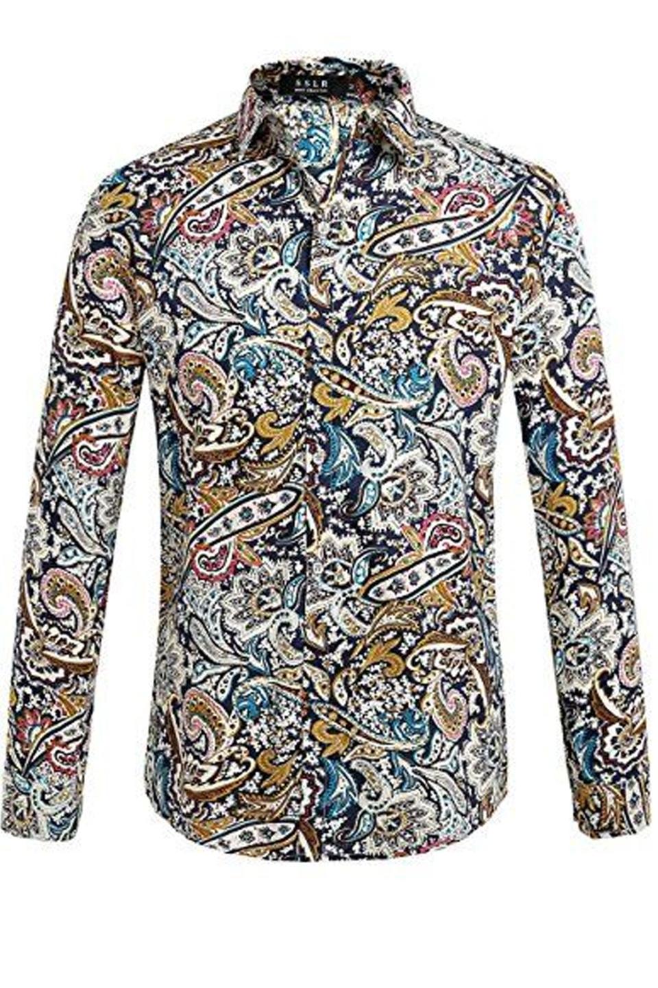 Paisley Cotton Long Sleeve Shirt