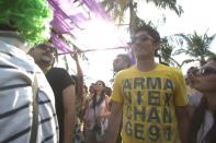 Boxing chap Vijender Singh at Sunburn 2011, the Electronic Dance Music festival that was a huge draw for tourists to Goa