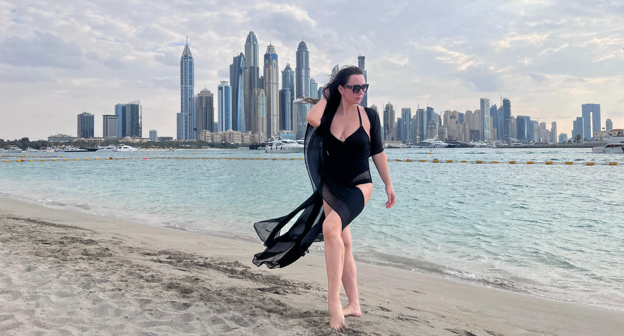 Katie Smith often goes to Dubai on holidays without her children. (SWNS)