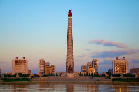 Juche Tower - Credit: getty