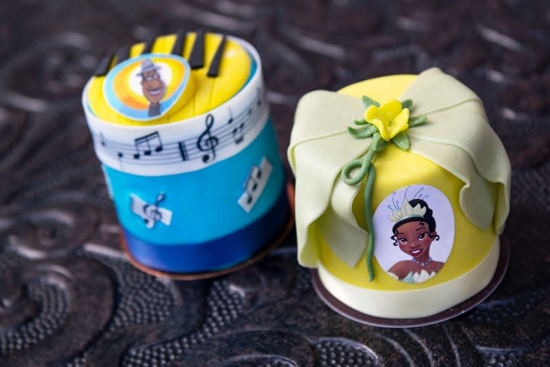 As part of Celebrating Soulfully at Disney Springs, – Amorette’s Patisserie debuts two new petite cakes, one celebrating Princess Tiana, and the other featuring Joe Gardner, the African American jazz musician at the heart of the movie “Soul.”