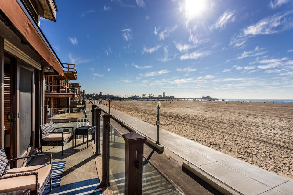 The home’s deck, complete with ocean views.