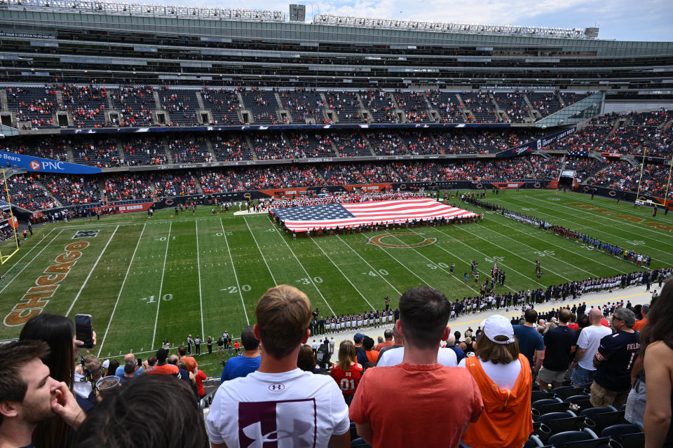 A general view of Soldier Field before the Bears' preseason game vs. the Chiefs.