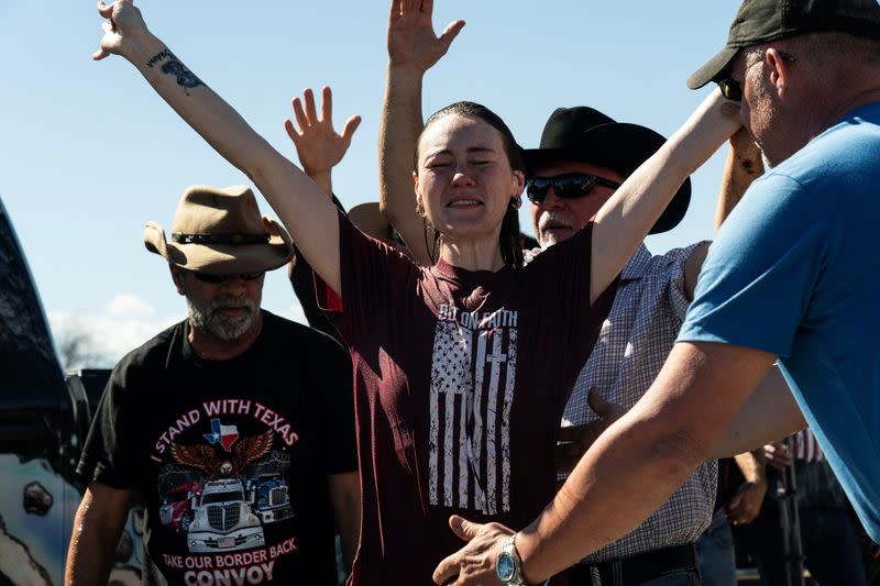 'Take Back Our Border' trucker convoy hosts rally in Quemado, Texas