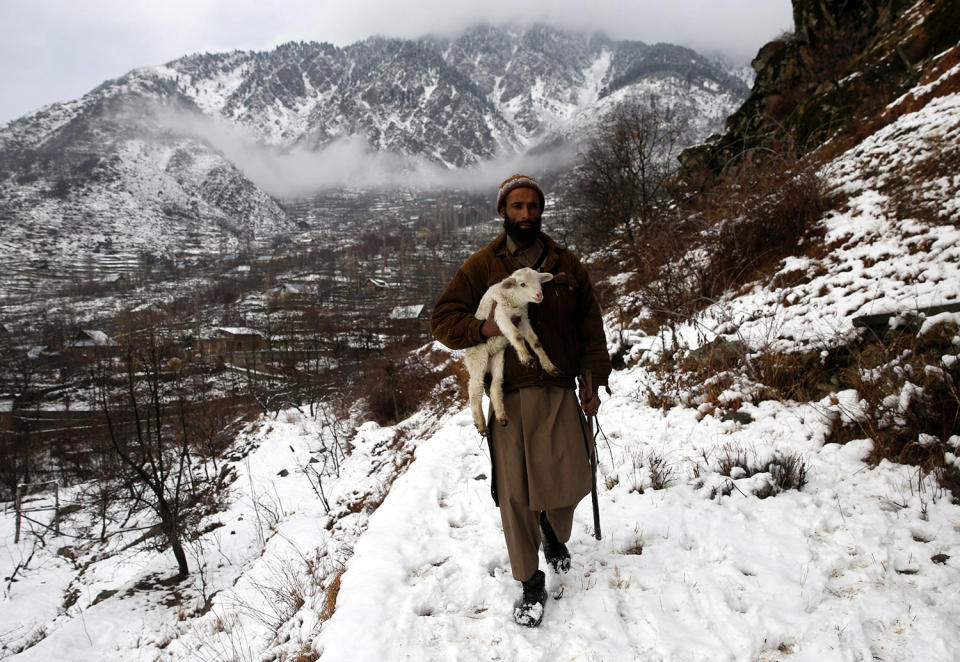 Snowfall in Kashmir