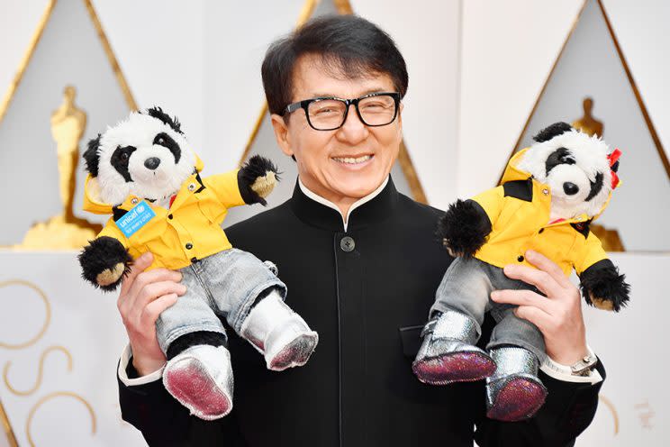 Actor Jackie Chan attends the 89th Annual Academy Awards at Hollywood & Highland Center on Feb. 26, 2017, in Hollywood, Calif. (Photo: Getty Images)