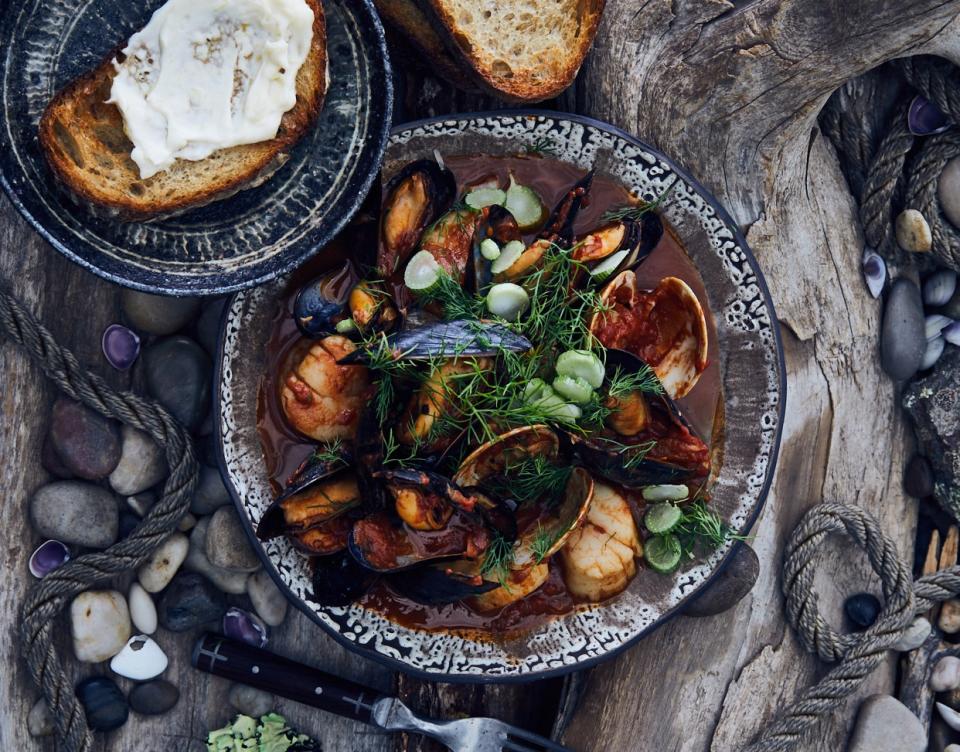 Spicy Tomato Shellfish Stew