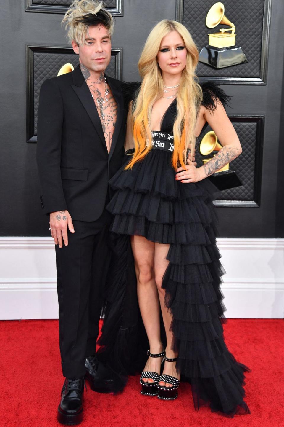 Avril Lavigne — Wearing a 'Love Sux' Tutu Dress — and Boyfriend Mod Sun