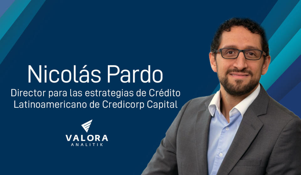 Nicolás Pardo director de estrategias de crédito latinoamericano en Credicorp Capital Colombia. Imagen: Valora Analitik con insumo de Credicorp.