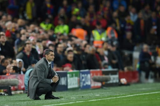 Liverpool's sensational comeback reduced Barcelona coach Ernesto Valverde to his knees