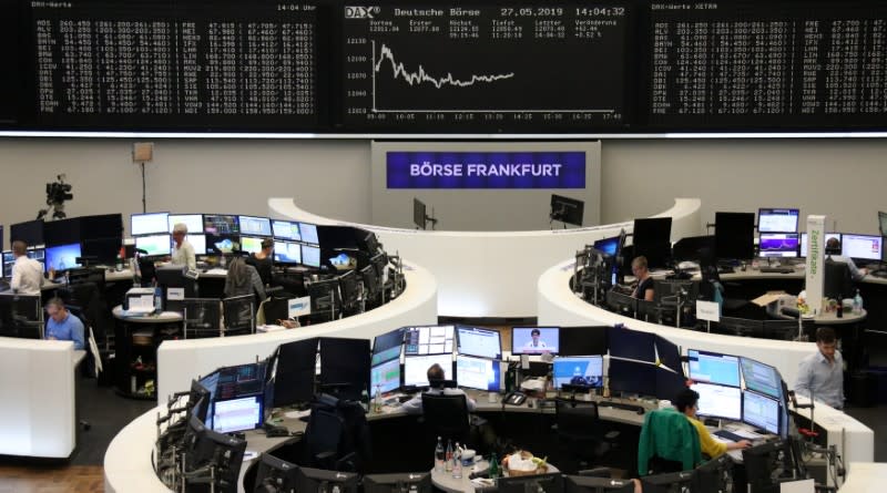 The German share price index DAX graph is pictured at the stock exchange in Frankfurt, Germany, May 27, 2019. REUTERS/Staff