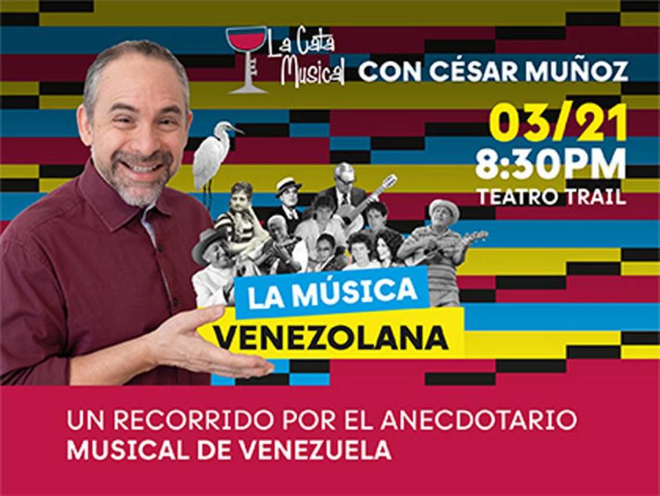 César Muñoz en la música venezolana en el Teatro Trail.