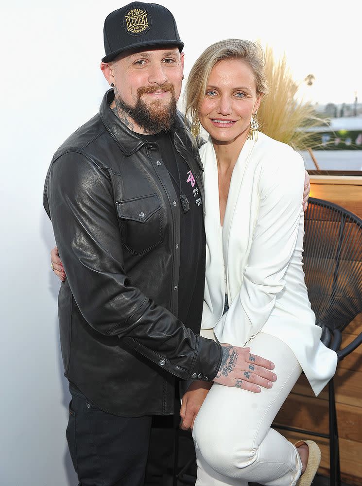 Benji Madden (L) and Cameron Diaz | Donato Sardella/Gett