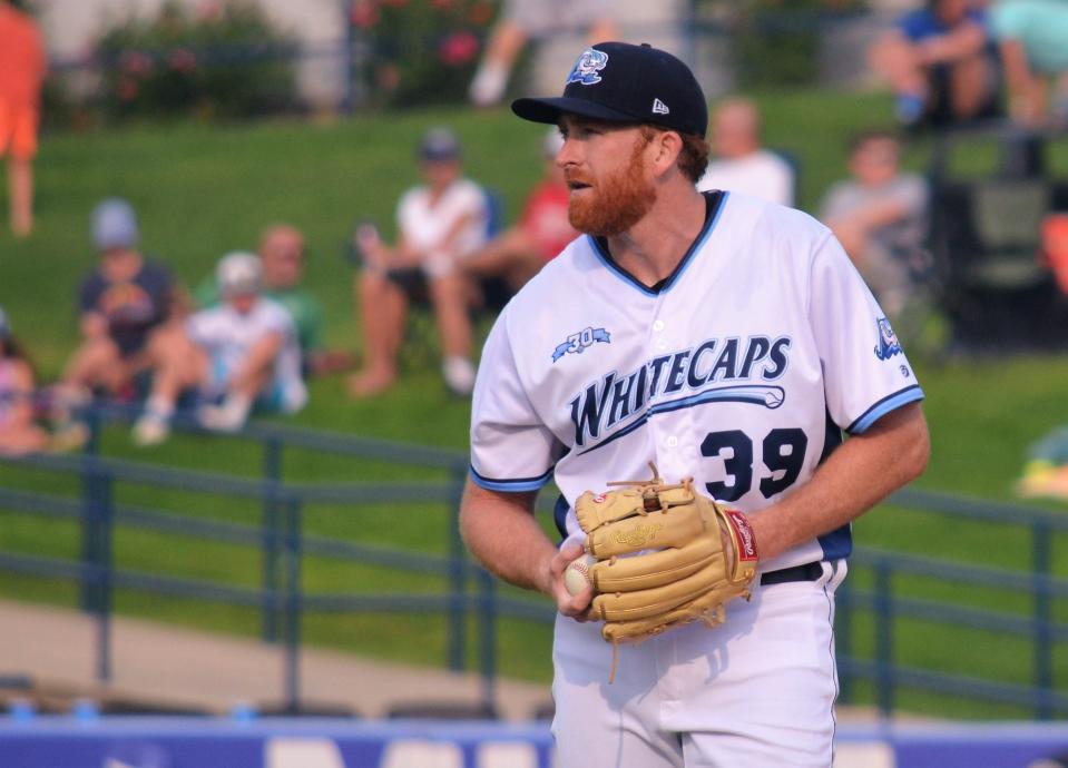 Detroit Tigers pitcher Spencer Turnbull pitched a rehab start for the West Michigan Whitecaps on Tuesday, July 25, 2023, at LMCU Ballpark in Comstock Park.