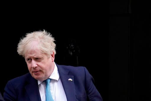 Boris Johnson is having quite the day (Photo: Matt Dunham via AP)