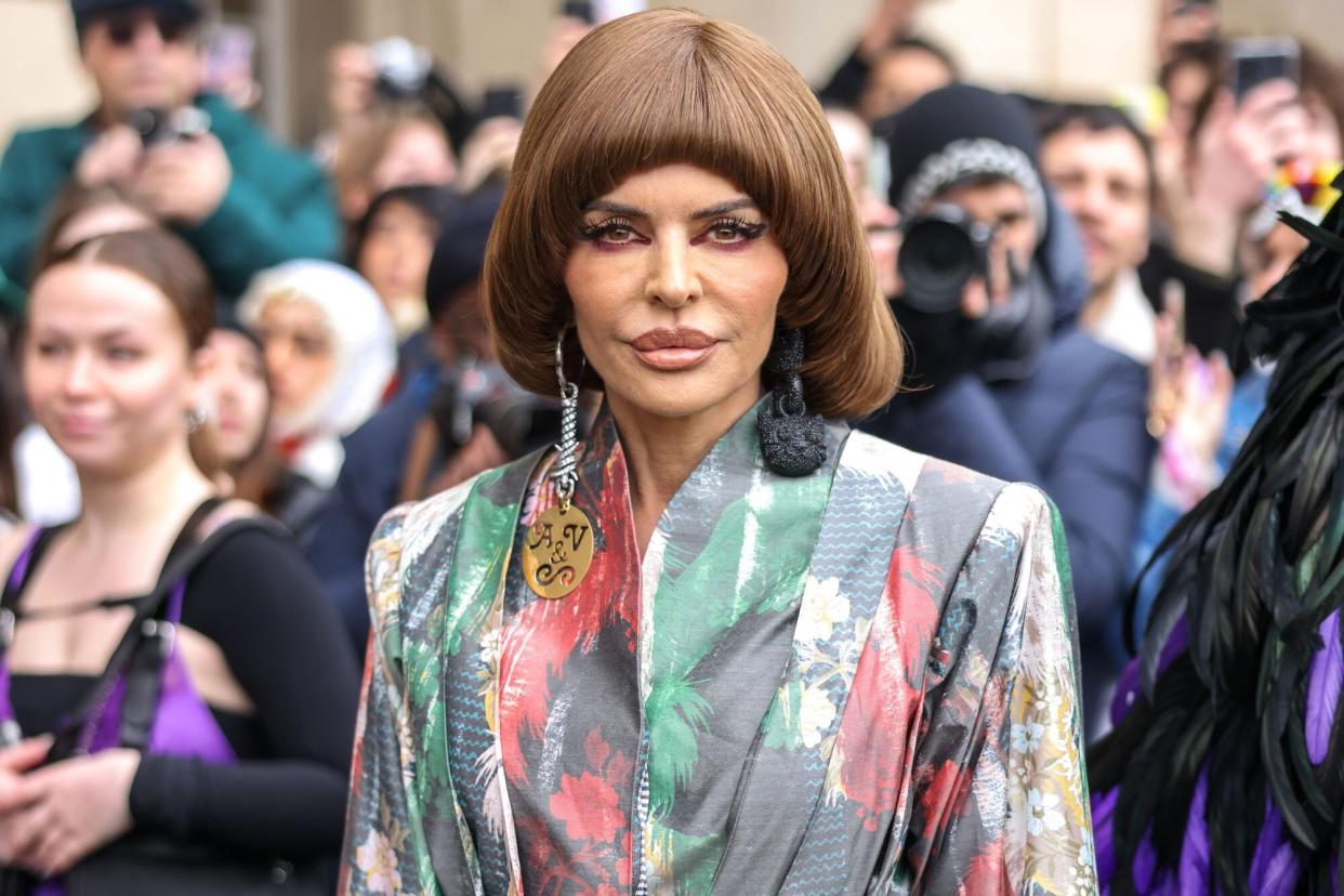 PARIS, FRANCE - MARCH 04: Lisa Rinna attends the Vivienne Westwood Womenswear Fall Winter 2023-2024 show as part of Paris Fashion Week on March 04, 2023 in Paris, France. (Photo by Arnold Jerocki/Getty Images)