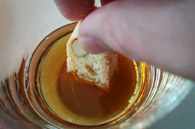 Zafferano Pasta - Cantucci dipped into Vin Santo