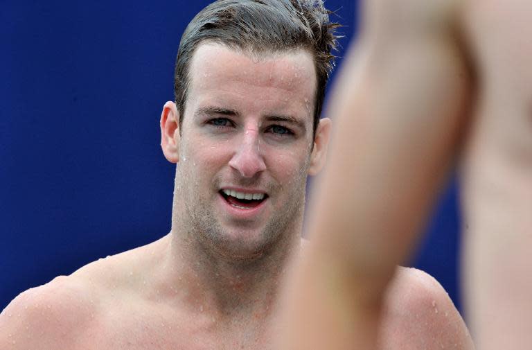 Austalian swimmer James Magnussen pictured after competing in the men's 50m freestyle during the Open de France in Bellerive-sur-Allier on July 5, 2014