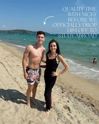 <p>Heather Dubrow/Instagram</p> Heather Dubrow and her son Nick spend quality time together