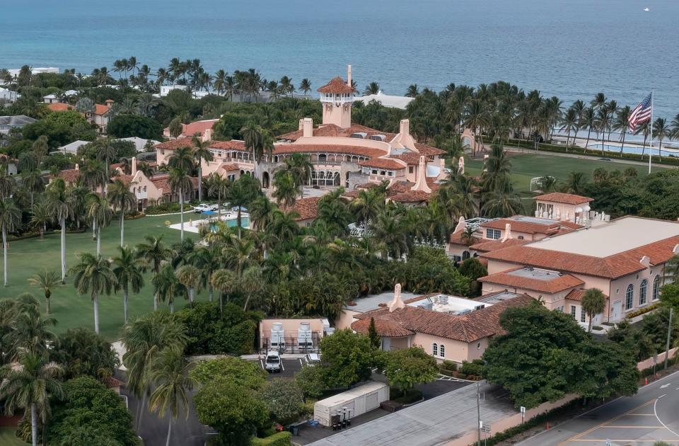 Donald Trump's Mar-a-Lago estate in Palm Beach, Florida on August 15, 2022.