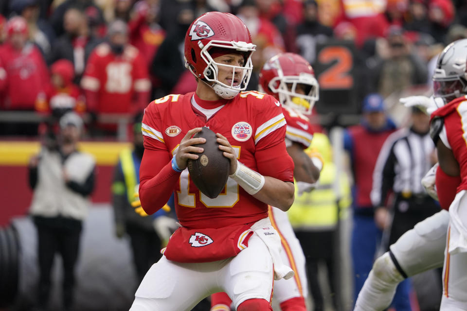 Kansas City Chiefs quarterback Patrick Mahomes will get Week 18 off. (AP Photo/Ed Zurga)