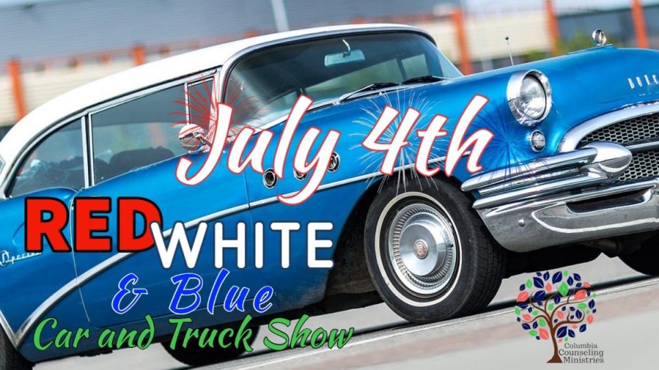 The Columbia Chrysler Dodge Ram Fiat July 4th Red, White & Blue Car and Truck Show will take place starting at 8 a.m. Monday at Maury County Park. Proceeds will benefit Columbia Counseling Ministries.