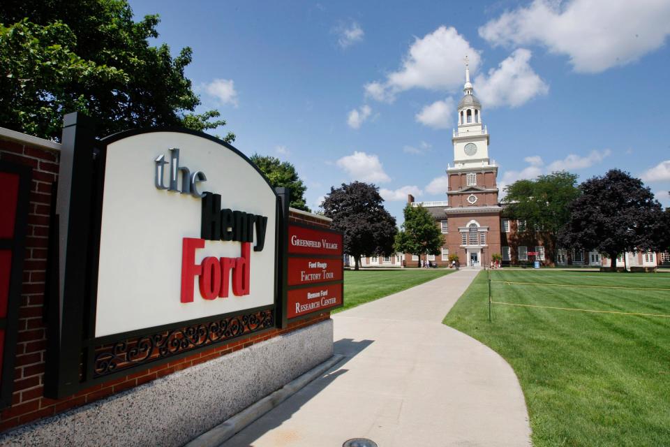 The Henry Ford Museum of American Innovation clock tower is shown in Dearborn. General Motors announced a $5 million contribution to the Henry Ford on Tuesday Oct. 17, 2017.