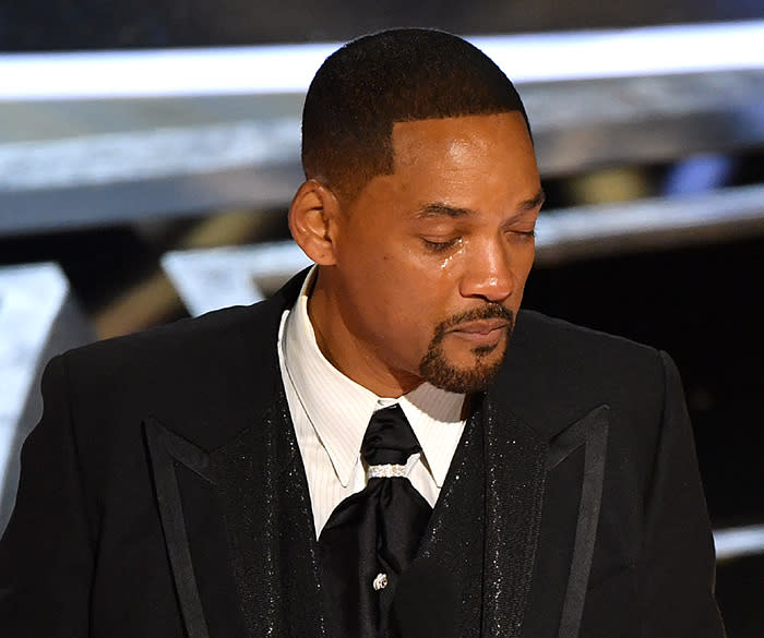 Will Smith llorando en los Oscar