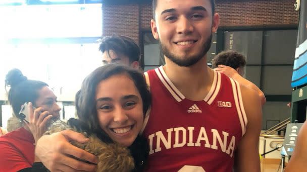 PHOTO: Anthony Leal, an Indiana University basketball player, poses with his sister Lauren Leal. (Courtesy Indiana University/Leal Family)