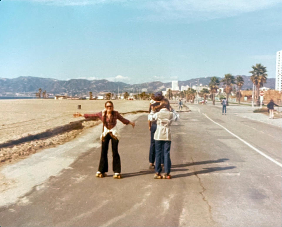 Larson roller skating on Venice Beach in 1978. - Credit: Courtesy of Mike Larson